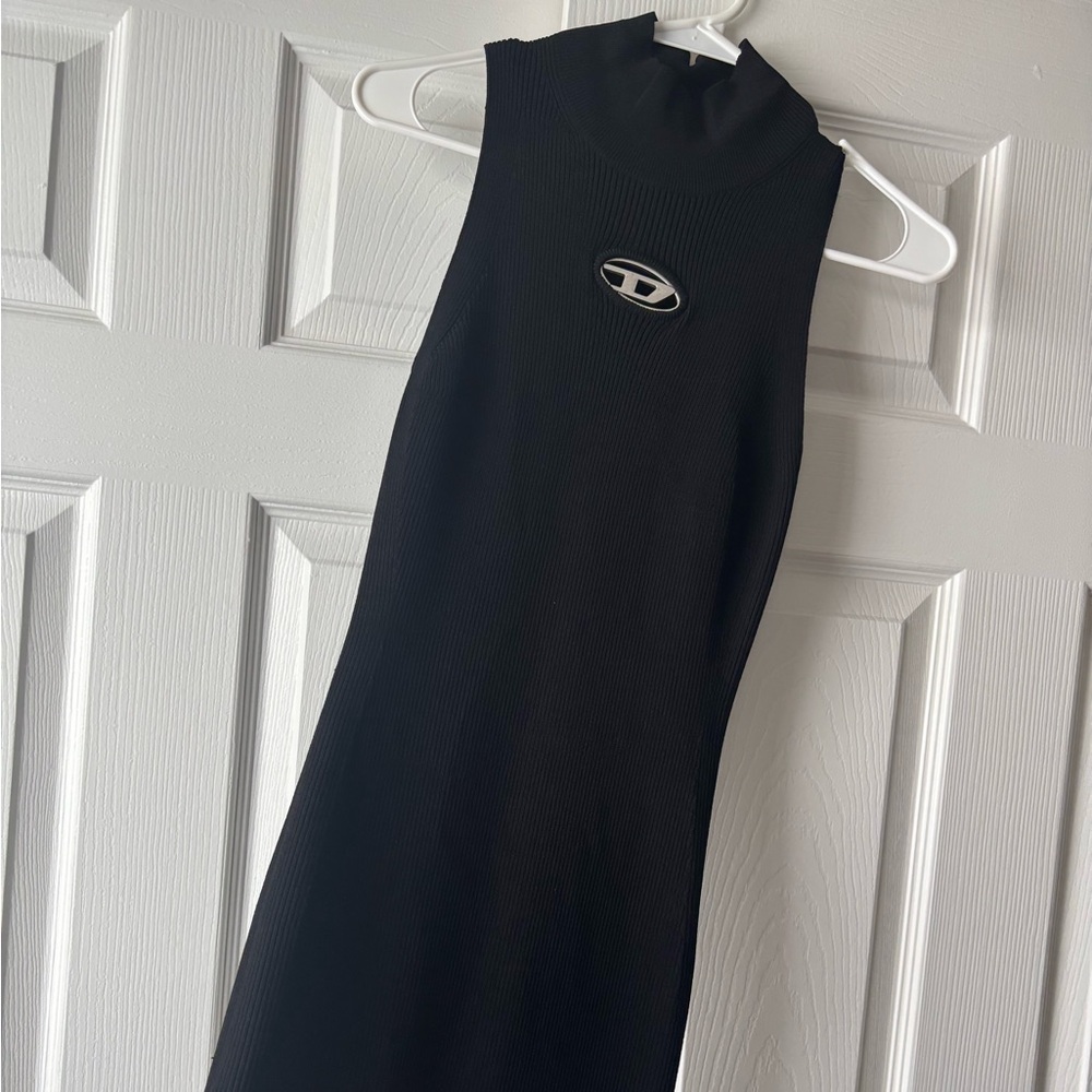 Diesel Black Sleeveless Mini Dress